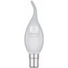 60W 240V Pearl Matt SBC B15 Dimmable Flame Bent Tip Candelux Candle Light Bulb