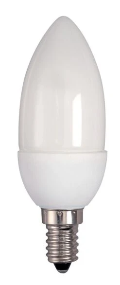 BELL 00733 9W CFL Opal Candle Bulb SES/E14 Warm White 2700K