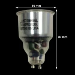 LiLUCO 08969BL 9W GU10 80mm Energy Saving Bulb Spot Lamp