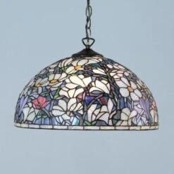 Interiors 1900 Magnolia 40cm Pendant Tiffany Light