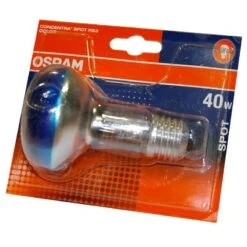 Osram40W 240V ES E27 R63 Blue Reflector Spot Lamp -Philips Shop 1 1 1 x osram reflektor gluehbirne r63 40w blau e27