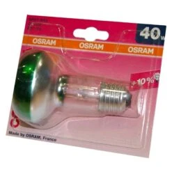 Osram40W 240V ES E27 R63 Green Reflector Spot Lamp -Philips Shop 1 1 1 x osram reflektor gluehbirne r63 40w gruen e27