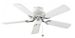 Fantasia 110606 Mayfair 42" Stainless Steel / White Ceiling Fan