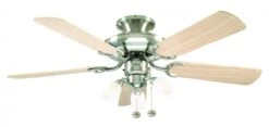 Fantasia 111818 Mayfair Combi Stainless Steel Ceiling Fan With Amorie Light