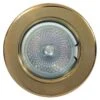 12V Fixed Brass Downlight C/w Lamp Holder And Fixings -Philips Shop 1 1 2 1297 brsy 2000