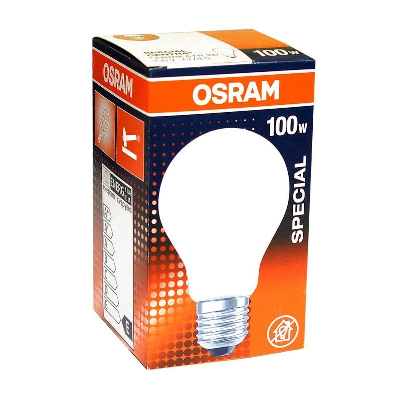 Osram 100W ES E27 GLS Frosted Warm White Shock Resistant Light Bulb 5 Osram 100W ES E27 GLS Frosted Warm White Shock Resistant Light Bulb - Image 3