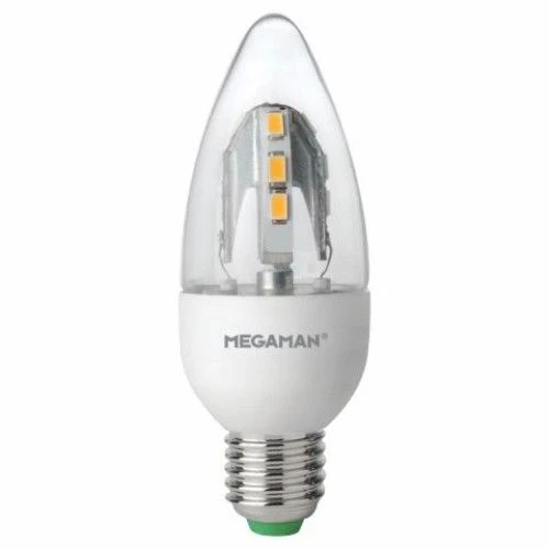 Megaman 5W LED ES E27 Dimmable Sparkling Light Effect Candle Bulb Replaces 30W 3 Megaman 5W LED ES E27 Dimmable Sparkling Light Effect Candle Bulb Replaces 30W