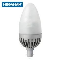 Megaman 5W 240V SBC B15d Energy Saving LED Frosted Candle Equivalent To 25W