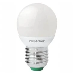 Megaman LED 3.5W = 25W 240V ES E27 Warm White Opal Golf Ball Bulb
