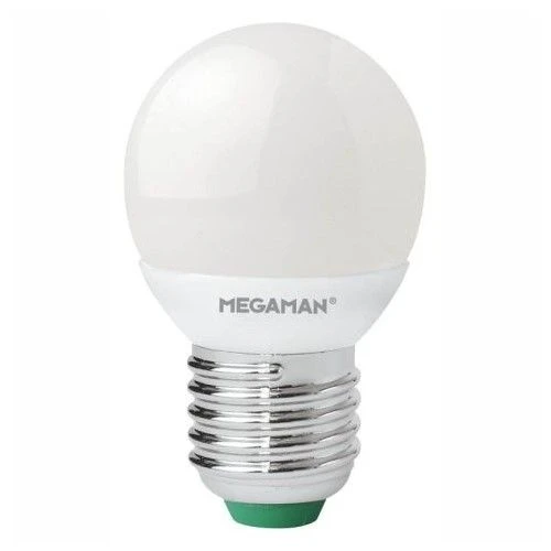 Megaman LED 3.5W = 25W 240V ES E27 Warm White Opal Golf Ball Bulb 3 Megaman LED 3.5W = 25W 240V ES E27 Warm White Opal Golf Ball Bulb