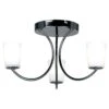 Endon Lighting 1731-3BC Modern 3 Light Black Chrome Ceiling Light -Philips Shop 1 1 7 1731 3bc