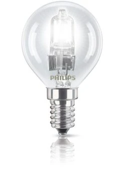 Philips 18W = 23W SES/E14 Energy Saver Halogen Round Clear Golf Ball