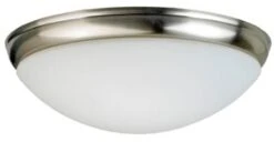 Fantasia 221302 Ceiling Fan Light - Aries Shallow Bowl Light Brushed Nickel