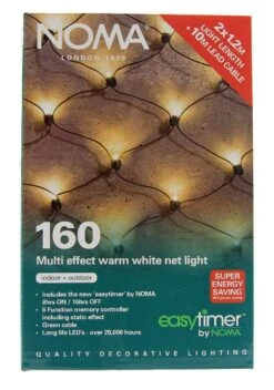 160 LED Multi Function Warm White Net Lights