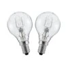 Philips Neolux 30W = 40W 230V SES E14 Golf Ball Dimmable Halogen Light Bulbs Twin Pack -Philips Shop 3 3 0 30w twin golf