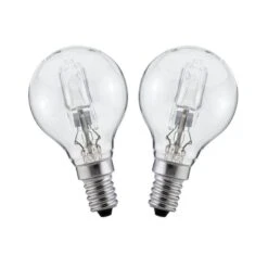 Philips Neolux 30W = 40W 230V SES E14 Golf Ball Dimmable Halogen Light Bulbs Twin Pack