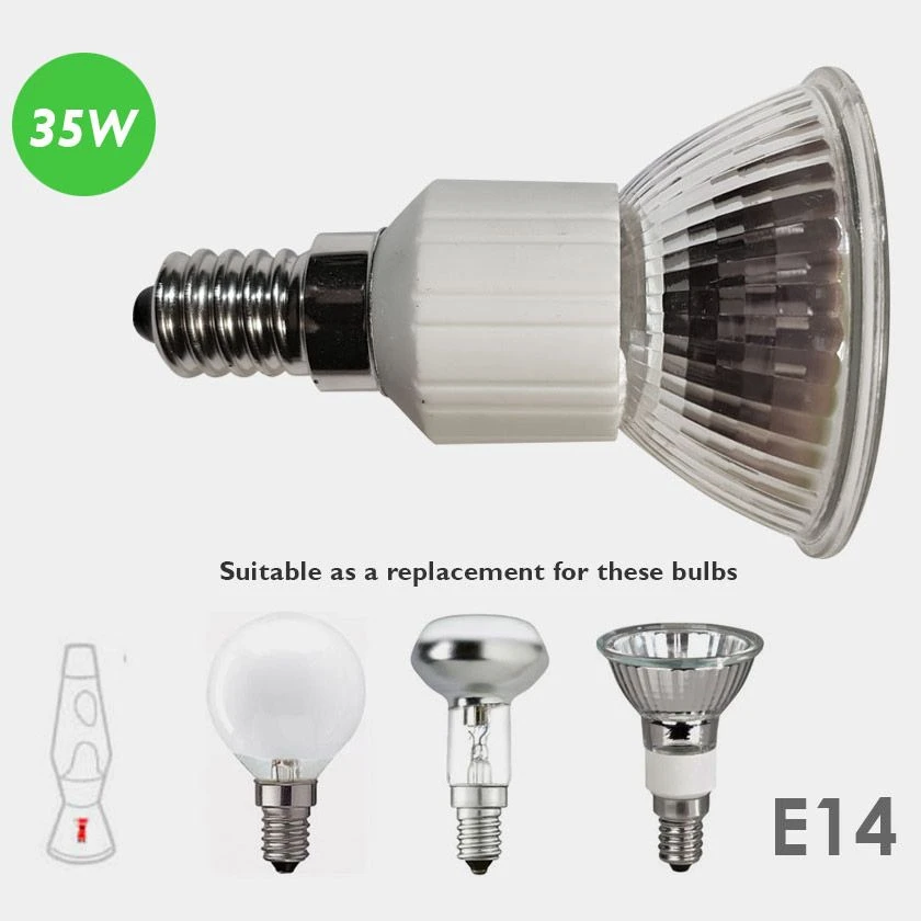 Mathmos Halogen Lava Lamp Bulb 35W 240V PAR16 SES E14 38° Porcelain Neck 4 Mathmos Halogen Lava Lamp Bulb 35W 240V PAR16 SES E14 38° Porcelain Neck - Image 2