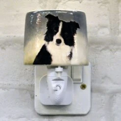 Collie Ceramic Plug-in Night Light