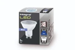Integral LED 5W 220-240V GU10 40° 50mm Blue Coloured Spot Lamp (Non-Dim) 11 Integral LED 5W 220-240V GU10 40° 50mm Blue Coloured Spot Lamp (Non-Dim) -Philips Shop 3 3 6 3695