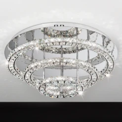 Eglo 39002 TONERIA LED Glass Crystal Ceiling Light