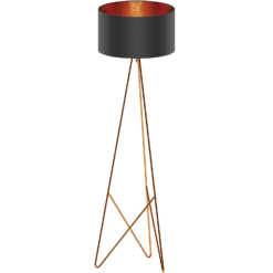 Eglo 39229 CAMPORALE E27 Foot-Switch Black/Copper Floor Lamps