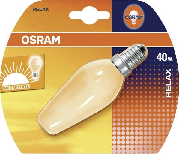 Osram Relax 40W E14 SES 340Lm Dimmable Warm White Candle Light Bulb 3 Osram Relax 40W E14 SES 340Lm Dimmable Warm White Candle Light Bulb