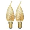 BELL 00897 - 40W 240V SBC B15 Twisted Bent Tip Candelux Gold Candle Lamp Twin Pack -Philips Shop 4 4 0 40w sbc twisted gold bent tip white background