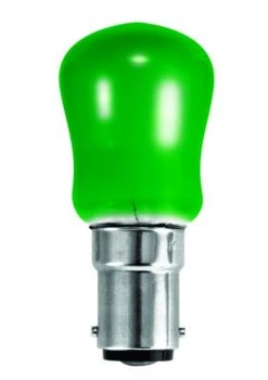 BELL 02480 15W Small Sign Pygmy Light Bulb - SBC B15, Green