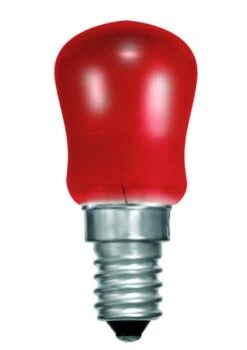 Crompton SIG15RSES 15W Small Sign Pygmy Light Bulb - SES E14, Red