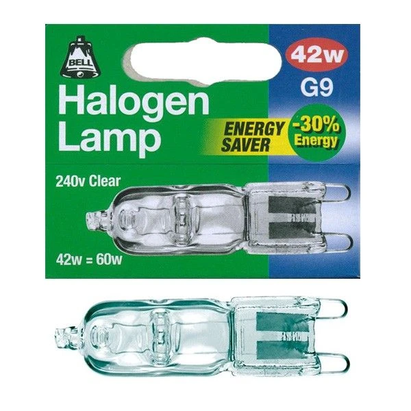 BELL 04081 - 42W 240V Clear G9 Halogen Capsule Energy Saver 42W = 60W 3 BELL 04081 - 42W 240V Clear G9 Halogen Capsule Energy Saver 42W = 60W