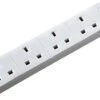 Indoor 4 Socket Extension Lead With 1 Metre Cable -Philips Shop 5 5 0 5015056008905