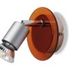 Firstlight 5497OR Raptor Wall Light Steel With Orange Glass -Philips Shop 5 5 4 5497or