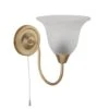 Firstlight 5577SB Savoy Satin Brass Single Wall Light -Philips Shop 5 5 5 5577sb 1