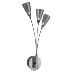Firstlight 5700CHSM Pastel Chrome 3 Light Wall Fitting