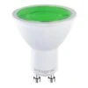 Integral LED 5W 220-240V GU10 40° 50mm Green Coloured Spot Lamp (Non-Dim) -Philips Shop 5 5 w 5w gu10 led bulb green 18107 1000 p11302