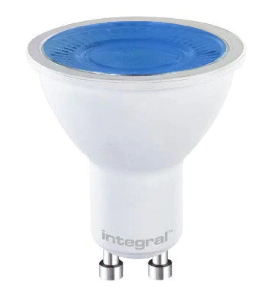 Integral LED 5W 220-240V GU10 40° 50mm Blue Coloured Spot Lamp (Non-Dim) 4 Integral LED 5W 220-240V GU10 40° 50mm Blue Coloured Spot Lamp (Non-Dim) - Image 2