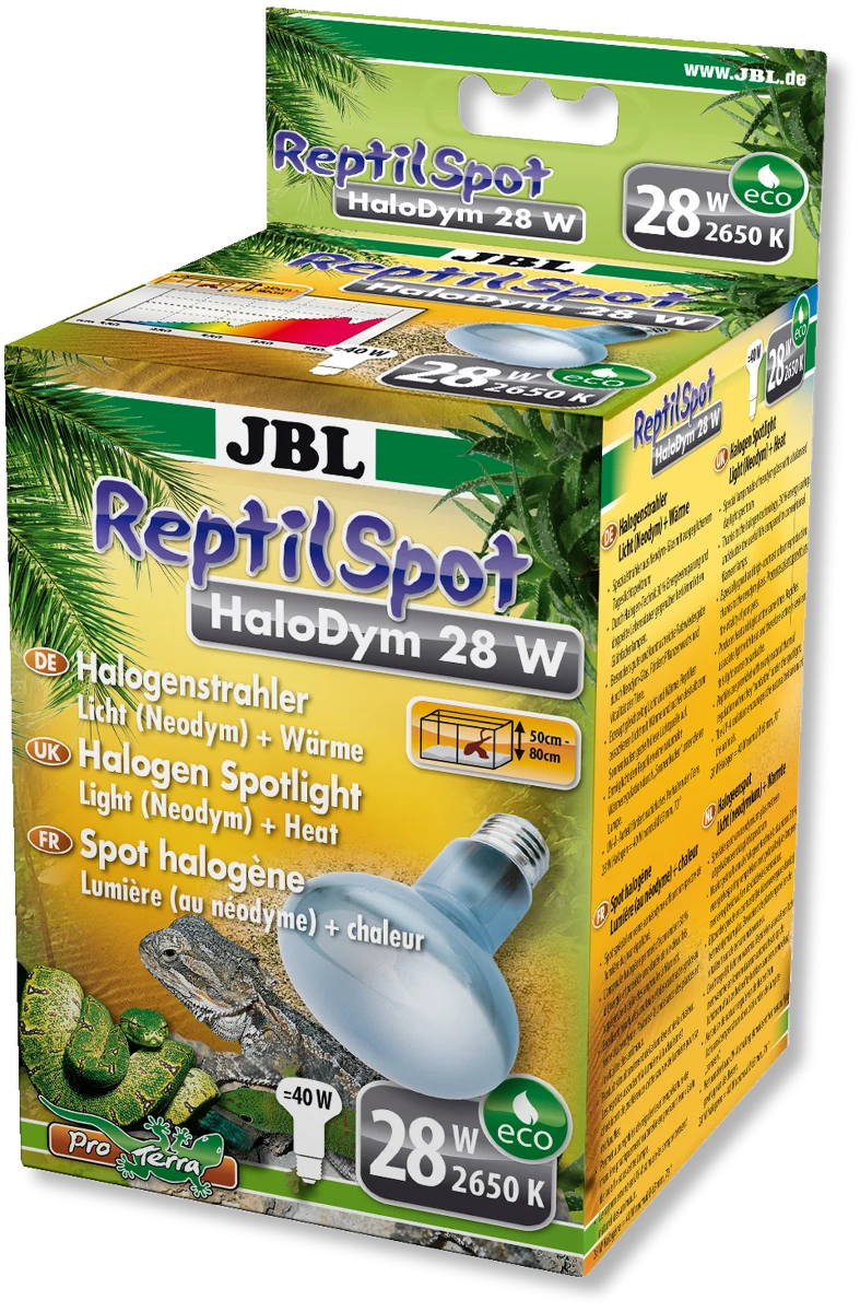 JBL ReptilSpot HaloDym Reptile Heat Lamp Reflector R63 28W = 40W E27 Matt Warm White 2650K 4 JBL ReptilSpot HaloDym Reptile Heat Lamp Reflector R63 28W = 40W E27 Matt Warm White 2650K - Image 2