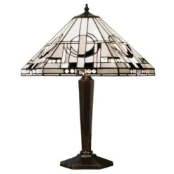 Interiors 1900 TM25M-BR133M Tiffany Metropolitan Medium Table Lamp -Philips Shop 6 6 4 64263