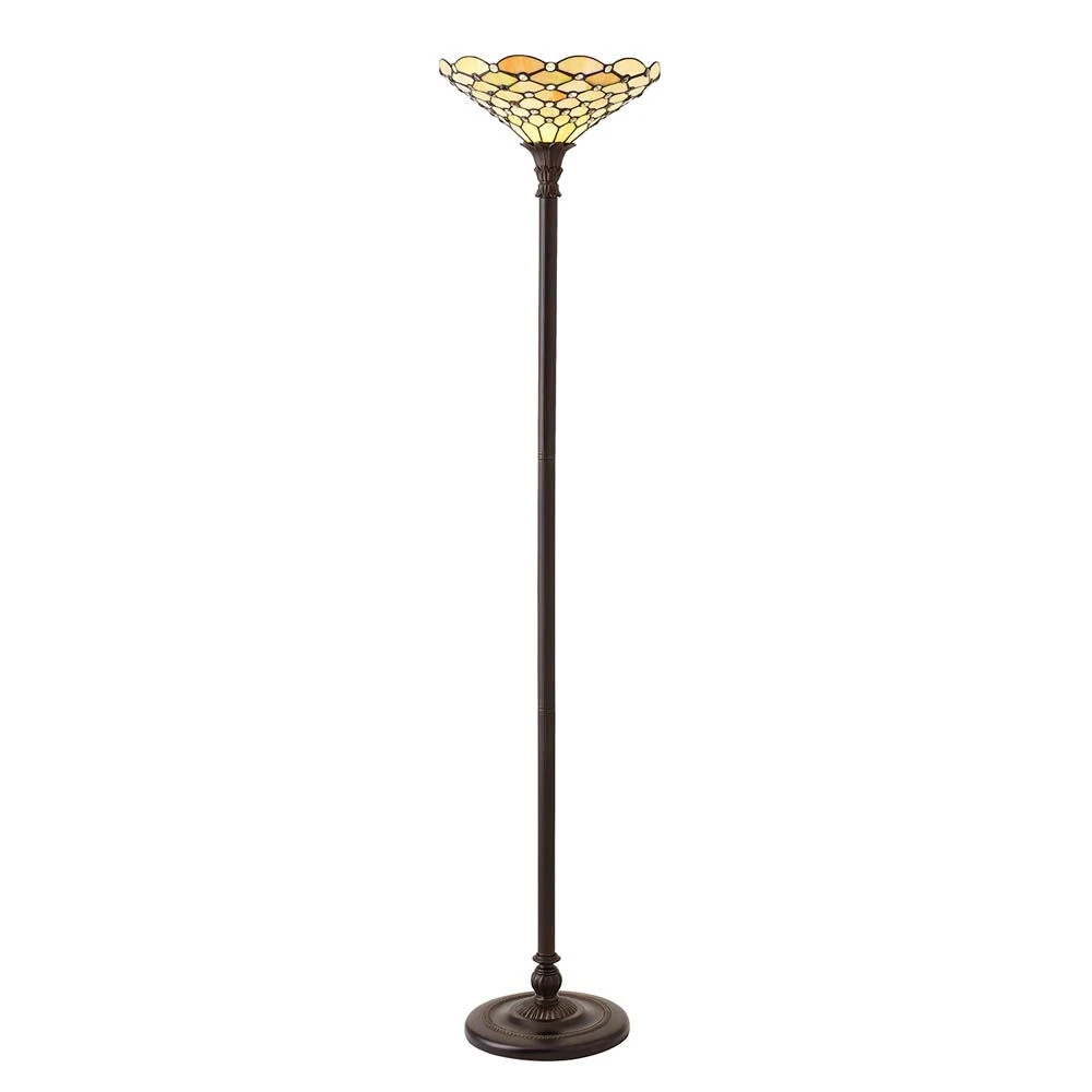Interiors 1900 TO6/M-FL395 Tiffany Pearl Uplighter Floor Lamp 4 Interiors 1900 TO6/M-FL395 Tiffany Pearl Uplighter Floor Lamp - Image 2