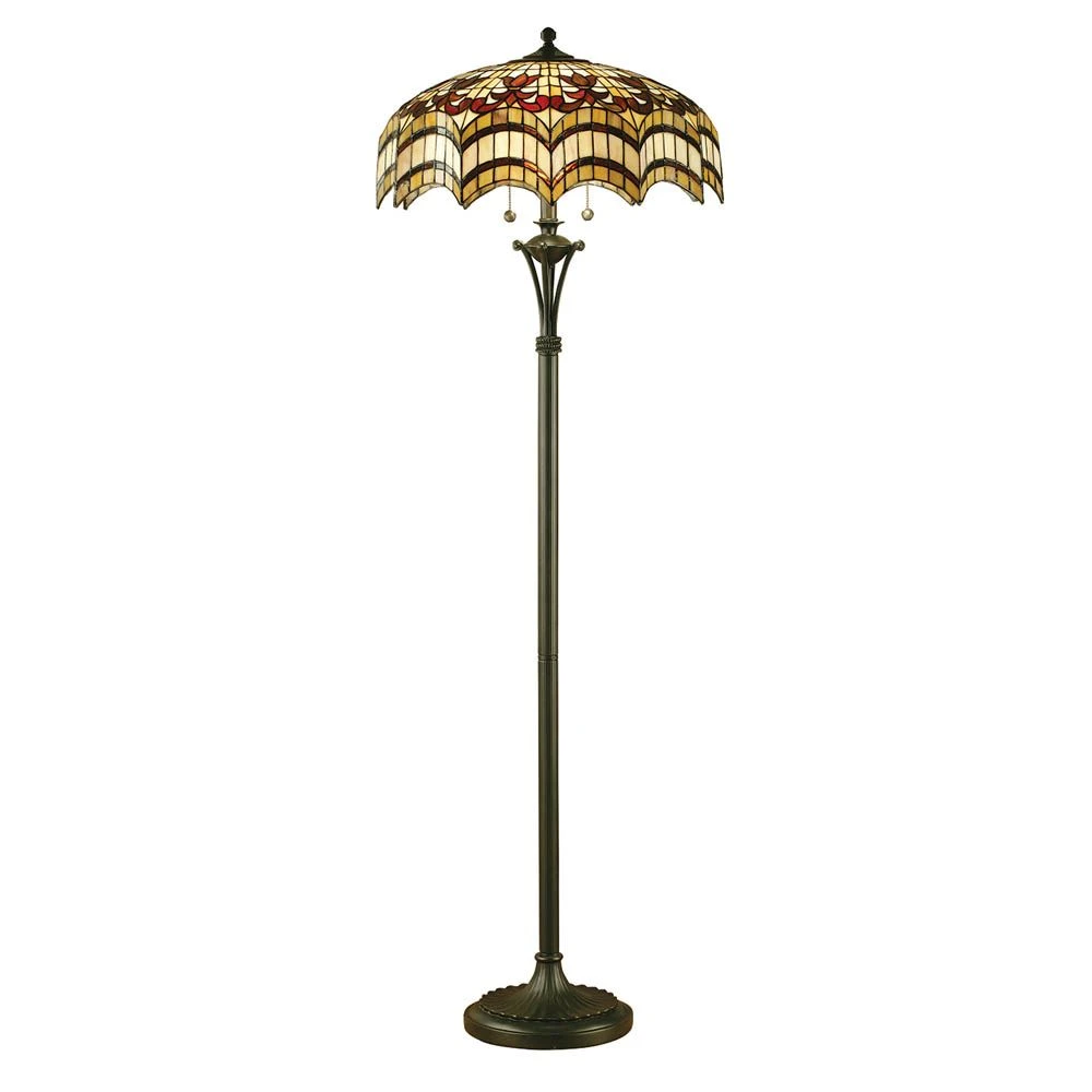 Interiors 1900 TG67SHFL-FB10 Tiffany Vesta Floor Lamp 4 Interiors 1900 TG67SHFL-FB10 Tiffany Vesta Floor Lamp - Image 2