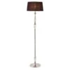 Interiors 1900 70814-69396 New Classics Polina Nickel Floor Lamp & Black Shade