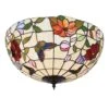 Interiors 1900 TV158L-FL1 Tiffany Butterfly Large 2Lt Flush Light -Philips Shop 7 7 0 70715