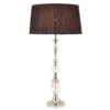 Interiors 1900 70814-LX124BS New Classics Polina Nickel Large Table Lamp & Black Shade -Philips Shop 7 7 0 70813