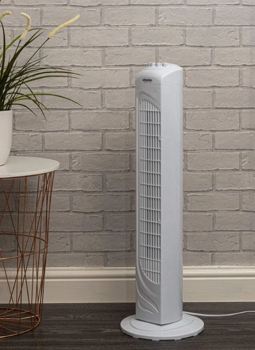 29" Tower Fan White Slim Modern Portable Oscillating Cooling With 3 Speed Settings & Timer 4 29" Tower Fan White Slim Modern Portable Oscillating Cooling With 3 Speed Settings & Timer - Image 2