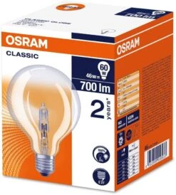 Osram 95mm Clear Globe Halogen Energy Saver 46W=60W ES E27 Dimmable 7 Osram 95mm Clear Globe Halogen Energy Saver 46W=60W ES E27 Dimmable -Philips Shop 7 7 1 71ohjge2edl. ac sl1125