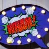 Comic Style Wall Sign - Speech Bubble WHAM! (DISPLAY MODEL ONLY) -Philips Shop 7 7 6 7616039