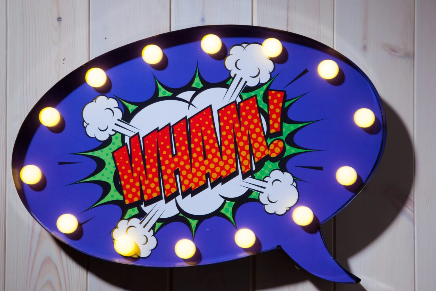Comic Style Wall Sign - Speech Bubble WHAM! (DISPLAY MODEL ONLY) 3 Comic Style Wall Sign - Speech Bubble WHAM! (DISPLAY MODEL ONLY)
