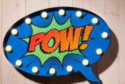 Comic Style Wall Sign - Speech Bubble POW!