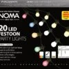 Noma 12m 20 Static Festoon LED White Party Lights