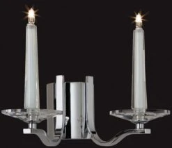 Firstlight 8215CH Amelia Chrome Double Wall Light